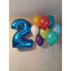 Фонтан шаров  с цифрой Сет 26